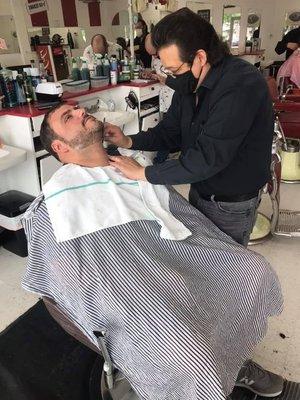 We do Beard Trims and Shaves at 
 Braes Heights Barber Shop