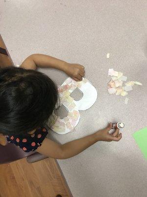 Some learn better with arts and crafts so here at sunshine time we incorporate different ways of learning