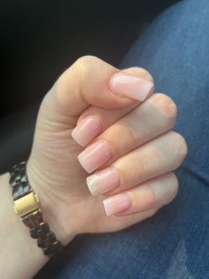 BEST SET YET!!! Dip, clear pink with accent nail