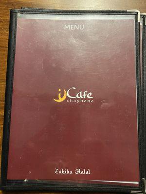 Menu, front cover