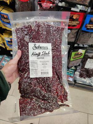 Look at this huge beef jerky!