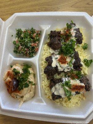 Kafta Kebab Platter