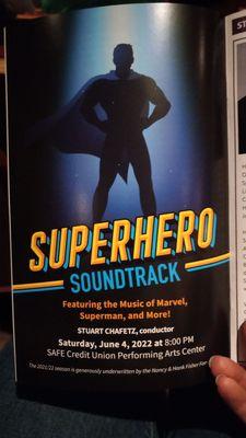 Superhero Soundtrack Concert 6/4/22