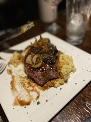 NY Strip Steak and Polenta