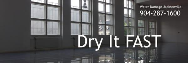 Dry It Fast is Jacksonville's TES Water Damage Authority.