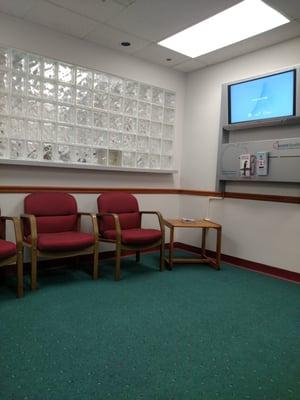 The small "respiratory" waiting area