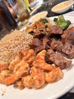 Filet Mignon and Shrimp Combination