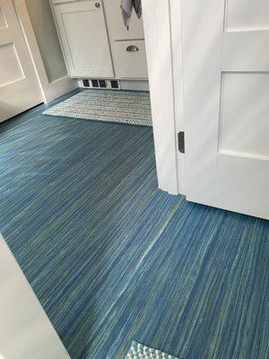 Marmoleum in bathroom