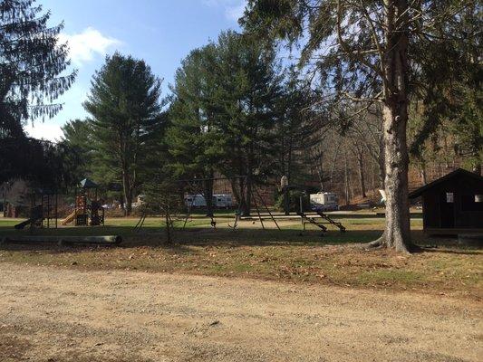 Playground across from the sites.