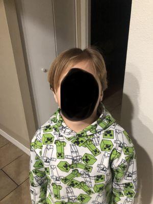 My sons cut