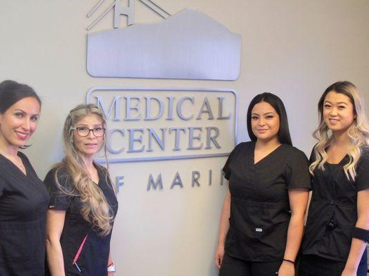 Our amazing team, ready to help you with all your medical needs