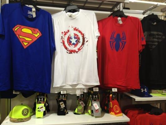 Amazing selection of Under Armour super hero men's wear!