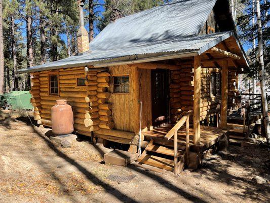 This is an old cabin that is in greer. The owner grew up in this home and wanted it restored.