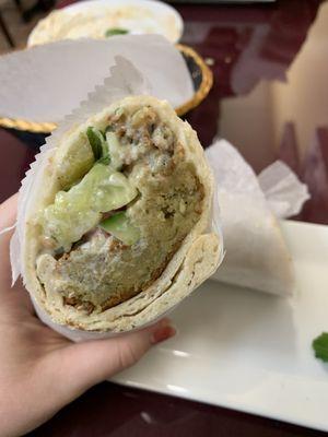 Falafel wrap