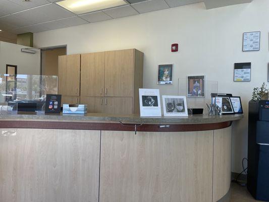 The front desk of animal dermatologist!