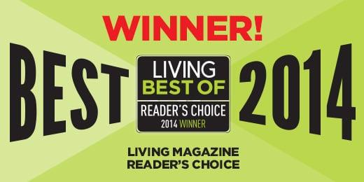 "Best Chiropractor of Houston 2014" by Living Magazine