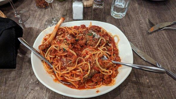 Spaghetti and Meatballs