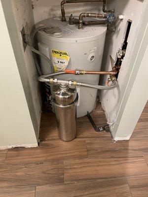 Installed chlorine filter in our small condo