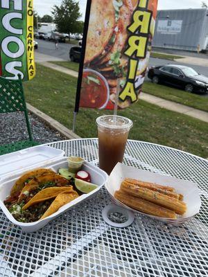 Tacos, Tamarind Juice, and Churros