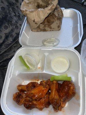 Honey hot 7 Piece Wings Combo