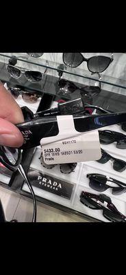 The Prada sunglasses I wanted to buy.