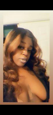 Lace front wig