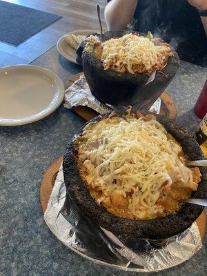 Seafood molcajete with no onions