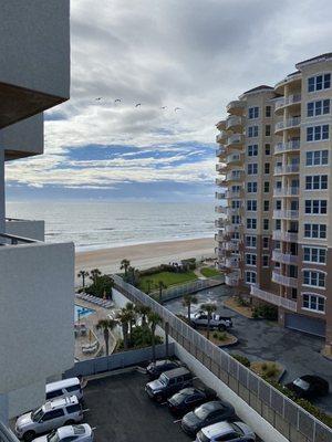 Partial ocean view from our balcony