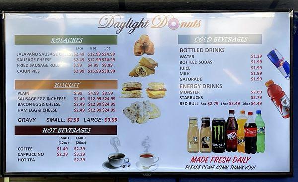 Menu Board (2 of 2)