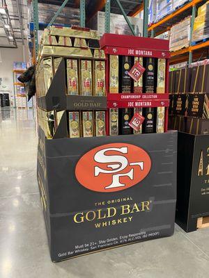 Custom size banner print for pallet wrap display for Gold Bar Whiskey!