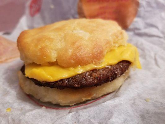 Sausage & Cheese biscuit. Yummy.