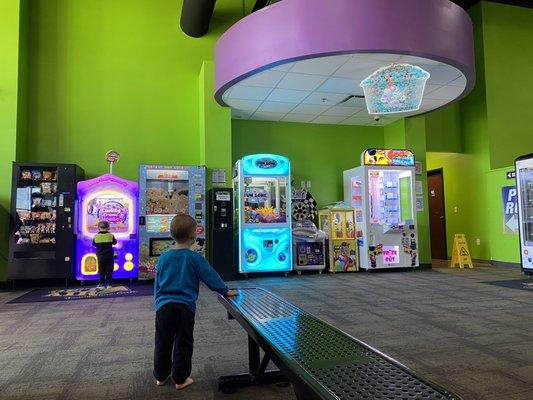 Arcade and vending machines