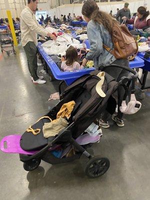 Goodwill cares about the kids and safety!! She bought a baby by the pound!!