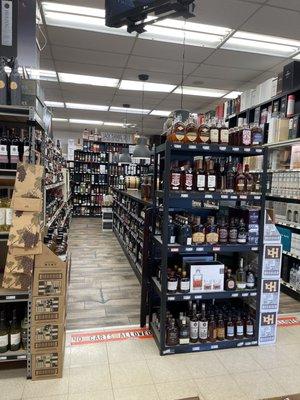 Huge whiskey section!!