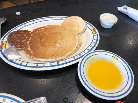 Just 1 pancake.. Mickey Mouse it is!