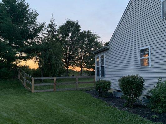 Kentucky board fence