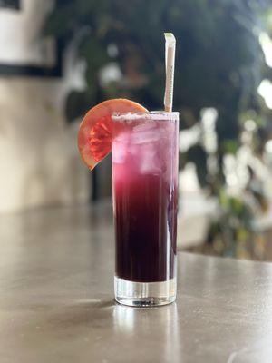 Delicious Caribbean Sorrel Spritz Mocktail