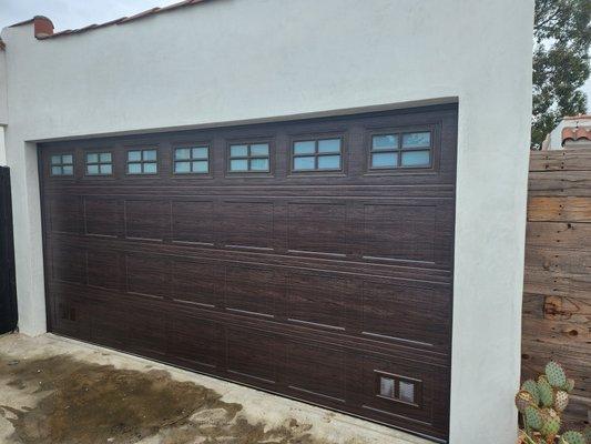 Custom woodlike metal door