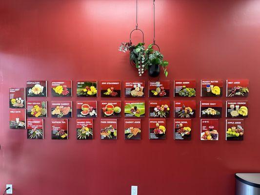 Menu Wall