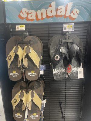 Funny sandal's almost bought them.