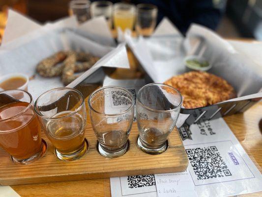 Pretzels and flights!