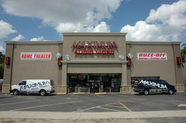 Maximum Audio Video Store Front at 7212 N. Dale Mabry Tampa Fl. 33614 813-882-8477 Maximumav.com