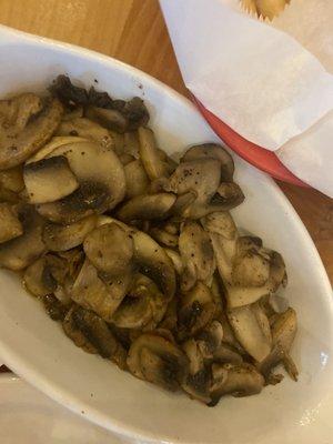 Side mushrooms (extra $4)