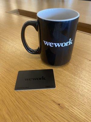 Coffee and keycard