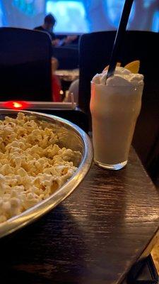 Bottomless Popcorn, Orange Slices Shake (ant man special)