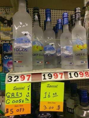 now you can get gray goose 750 ml at lowest price ever 27.99$ and cold any time