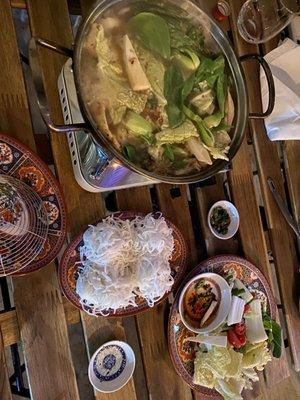 Lẩu Cá Trê (Catfish hot pot) $30