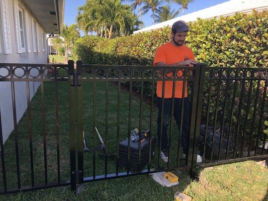 Install Fence and Gate