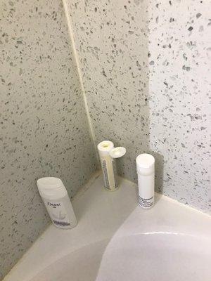 Empty toiletries