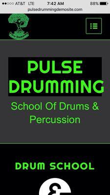 Website Design for Pulse Drumming LLC